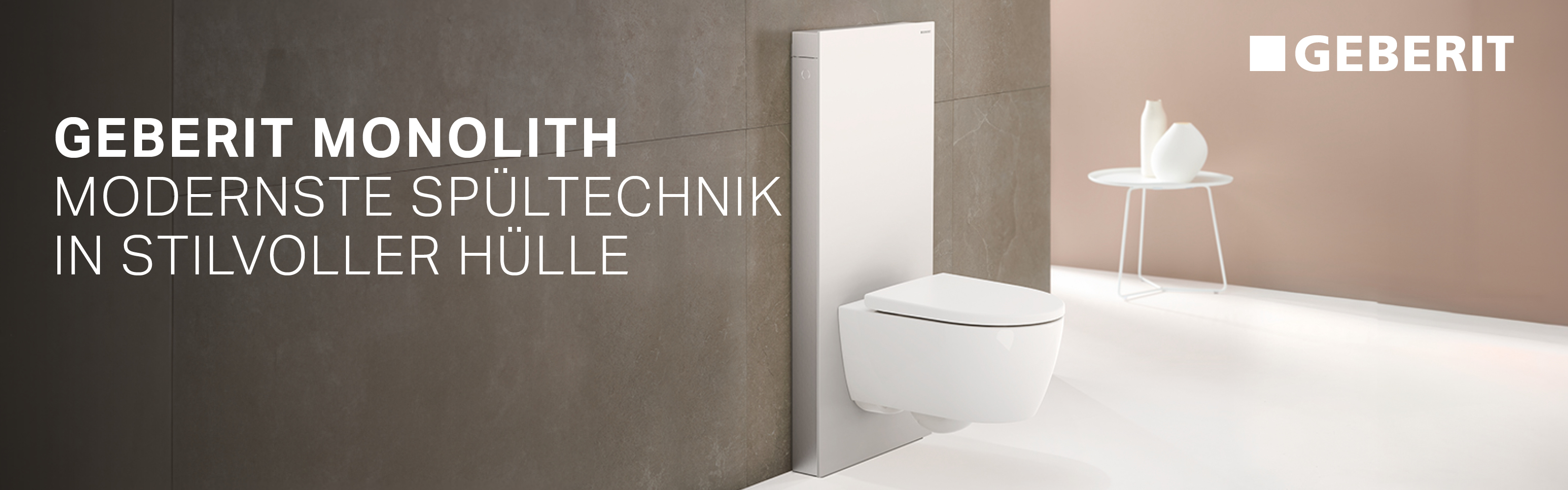 Geberit Monolith – modernste Spültechnik in stilvoller Hülle