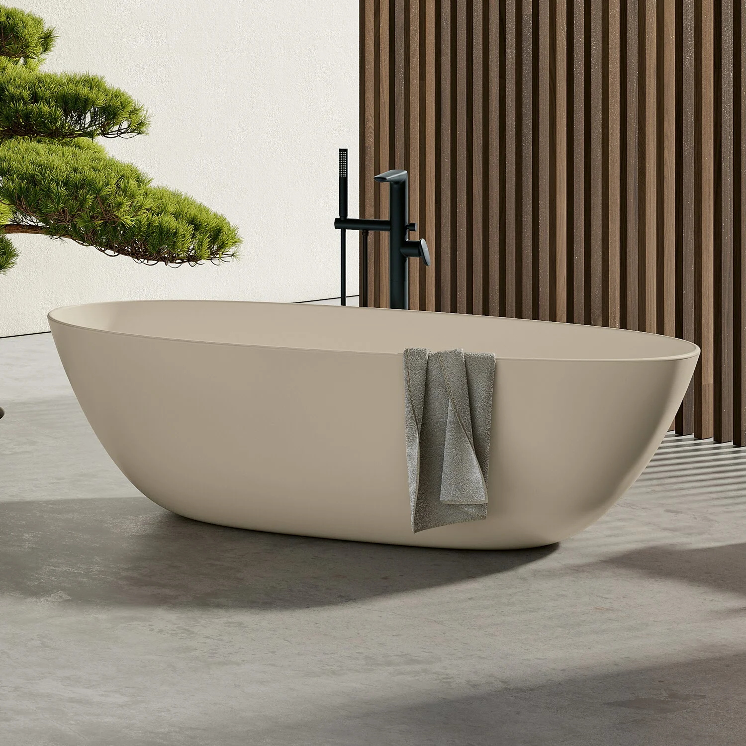Wolnostojąca wanna w naturalnym otoczeniu, Villeroy & Boch
