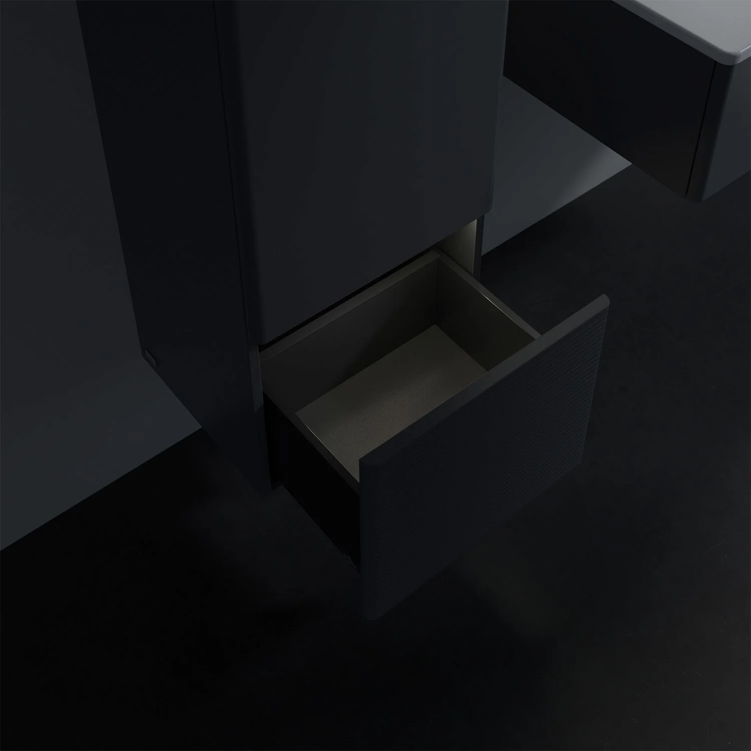 Villeroy & Boch Antao Mittelschrank 41,4 x 103,9 cm, 1 Tür links, Fronten mit Struktur, mit LED-Licht Bild 7