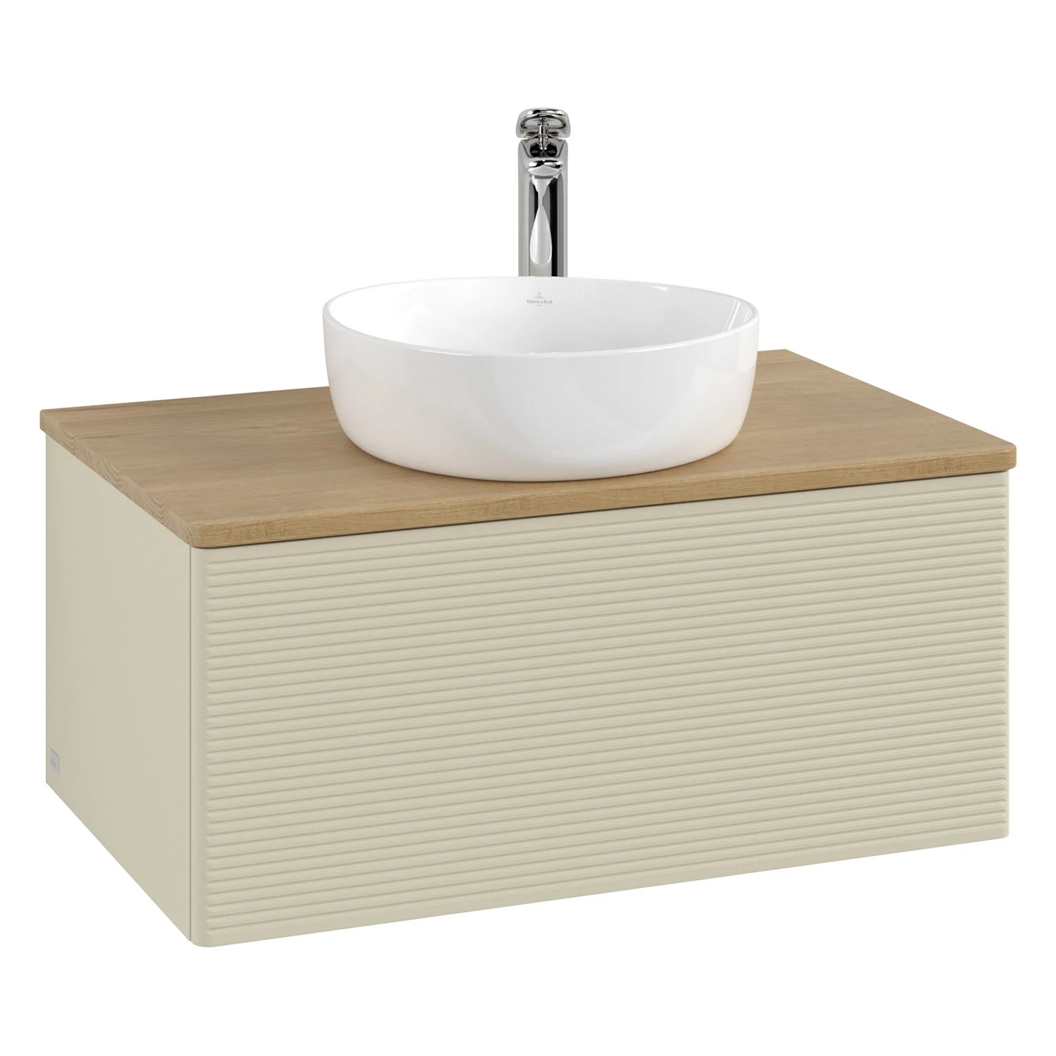 Jasna umywalka z białą misą, Villeroy & Boch