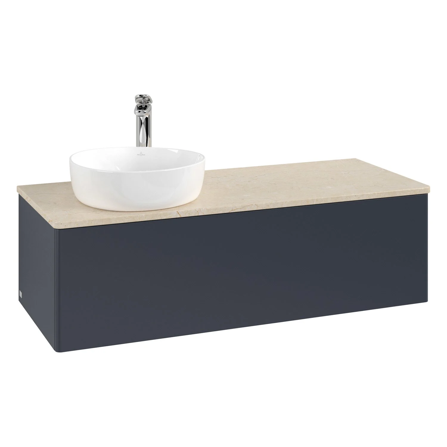 Umywalka z beżową powierzchnią i białą umywalką, Villeroy & Boch
