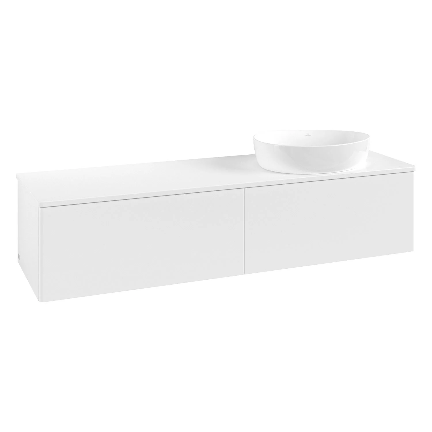 Biała umywalka z białą umywalką, Villeroy & Boch