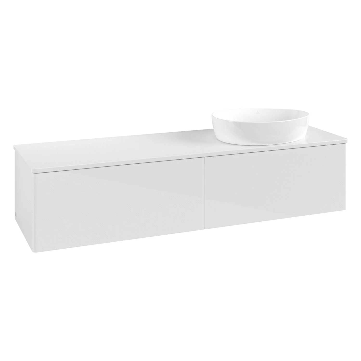 Umywalka z przodu, biała z białą misą, Villeroy & Boch