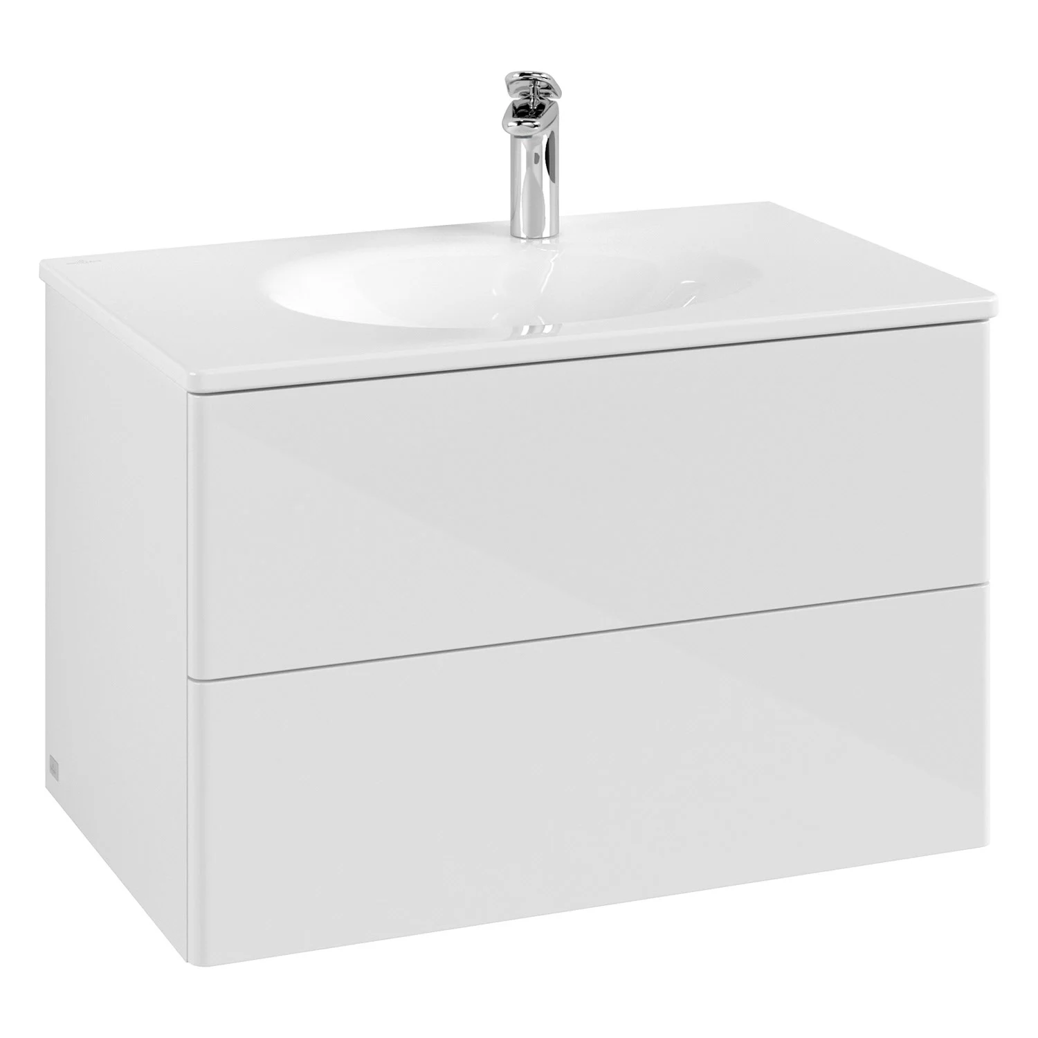 Biała szafka pod umywalkę widok z przodu, Villeroy & Boch