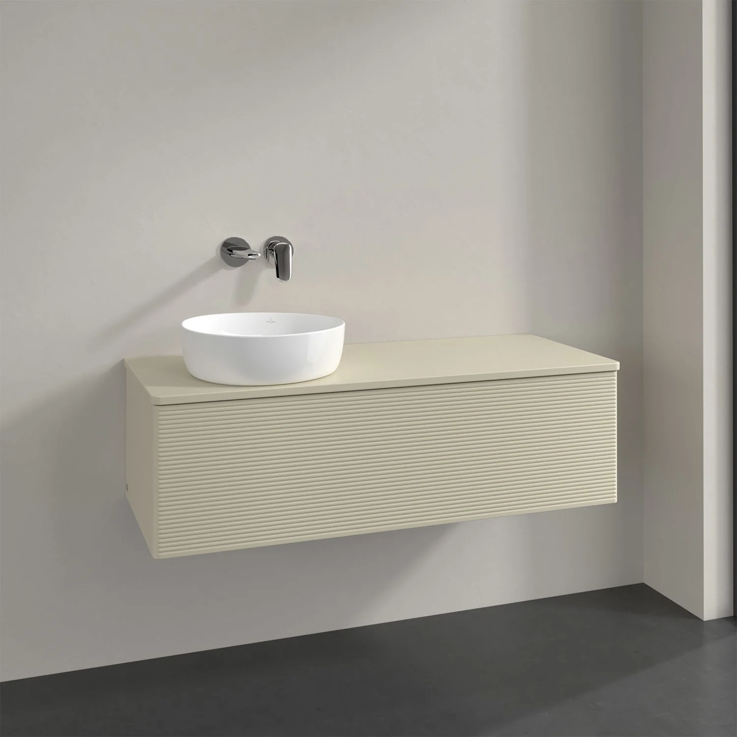 Jasna umywalka z białą umywalką, Villeroy & Boch