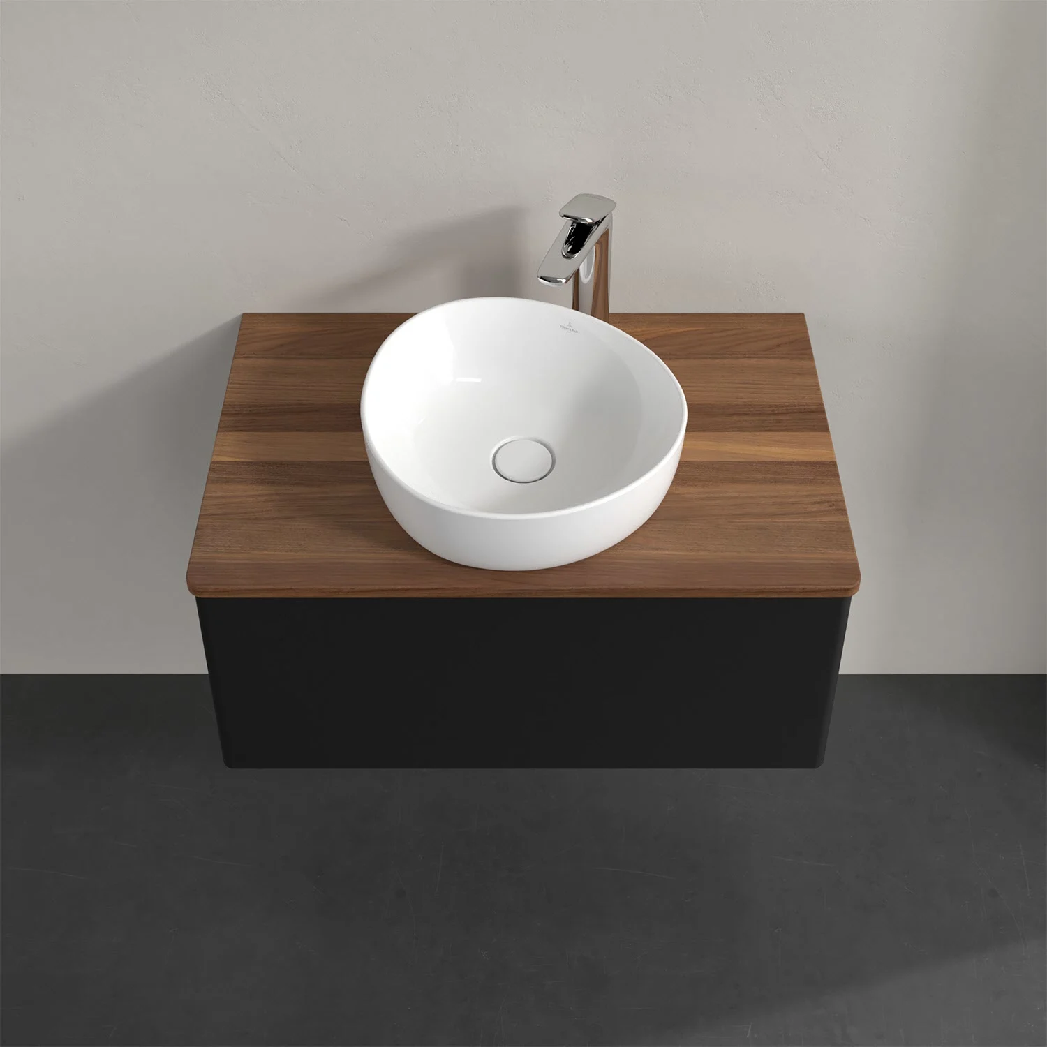 Umywalka z okrągłą misą i baterią, Villeroy & Boch