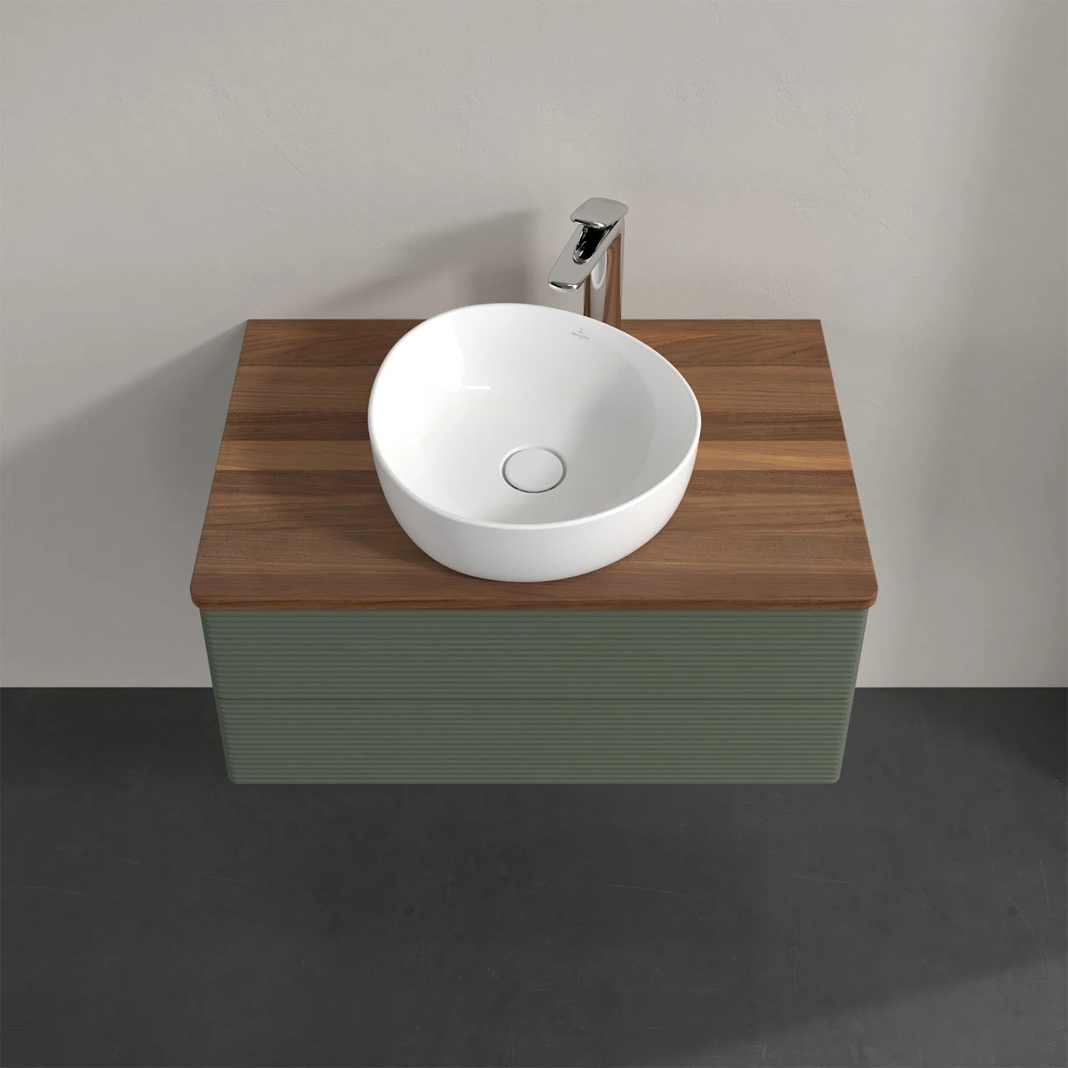 Umywalka z białą umywalką z góry, Villeroy & Boch