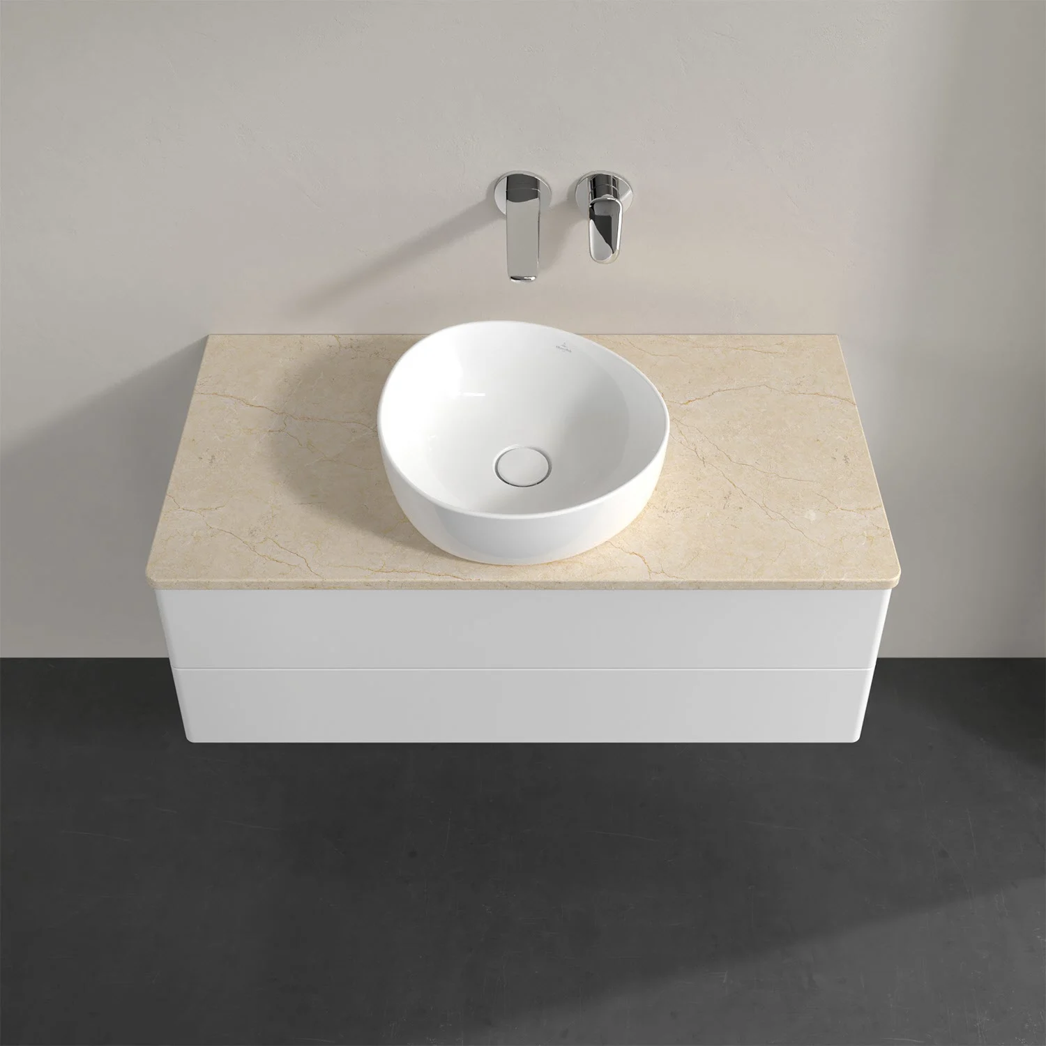 Umywalka z okrągłą umywalką z góry, Villeroy & Boch