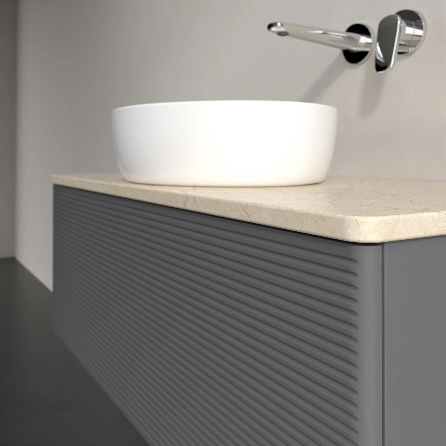 Umywalka na szafce z baterią ścienną, Villeroy & Boch