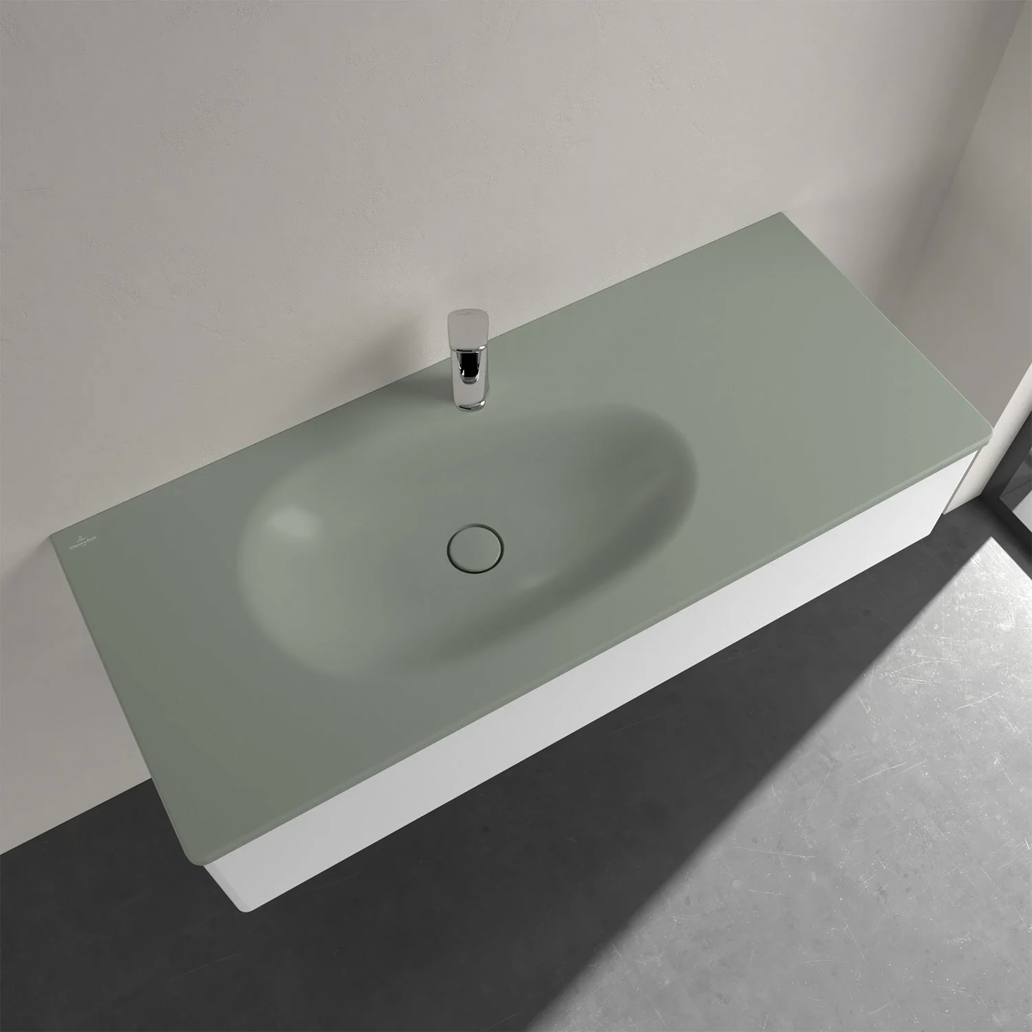 Villeroy & Boch Antao Schrankwaschtisch 120 x 50 cm, ohne Überlauf, mit 1 Hahnloch