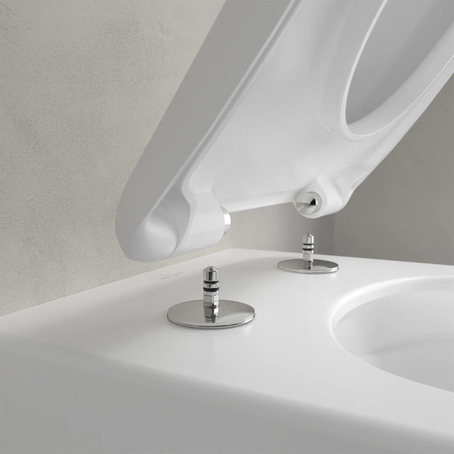 Villeroy & Boch Antao Tiefspül-WC spülrandlos, wandhängend, mit TwistFlush Bild 6