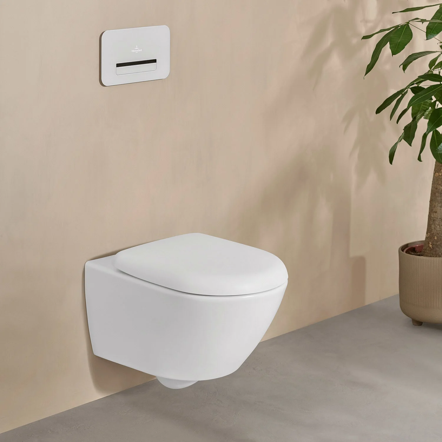 Villeroy & Boch Antao Tiefspül-WC spülrandlos, wandhängend, mit TwistFlush Bild 11