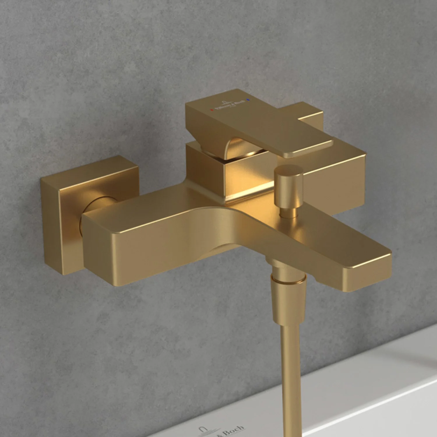 Villeroy & Boch Architectura Square Einhebel-Badewannenarmatur