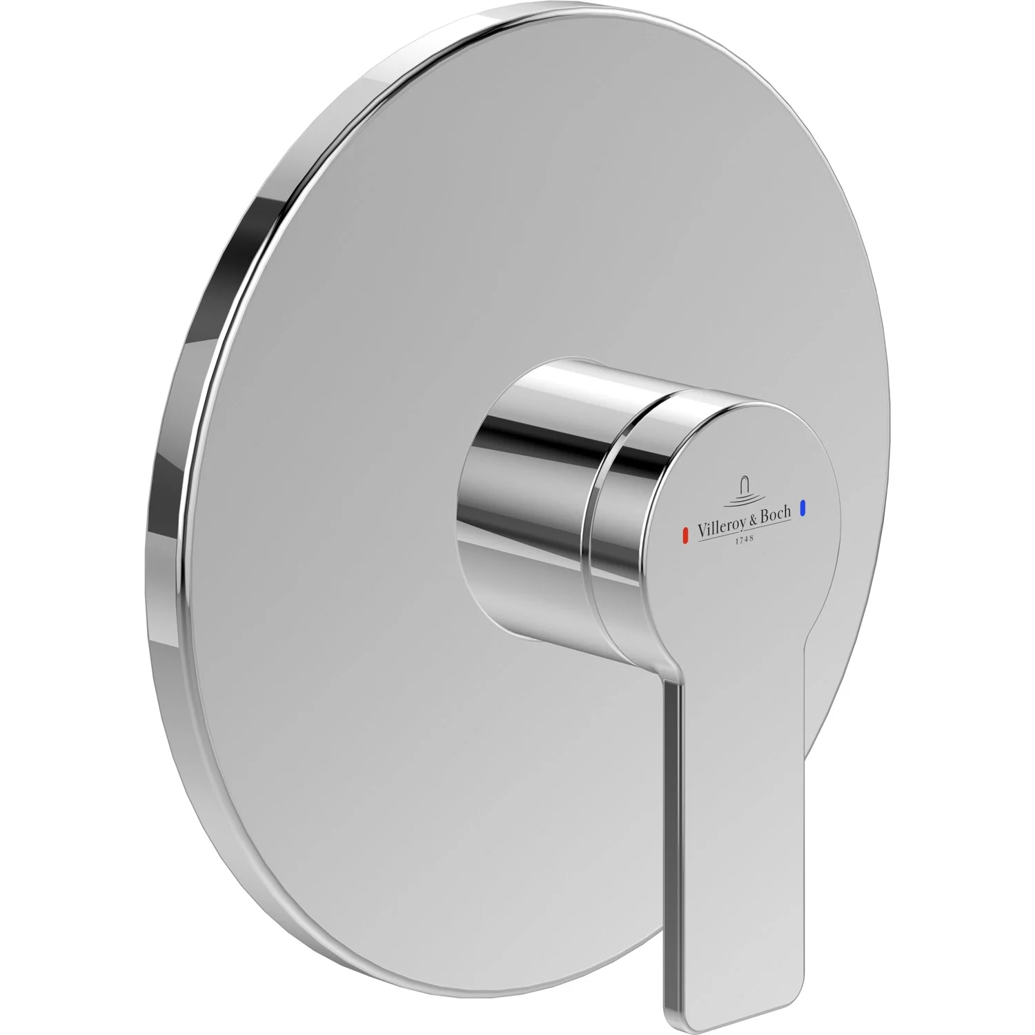 Okrągła bateria widok z boku, wygląd chromu, Villeroy & Boch
