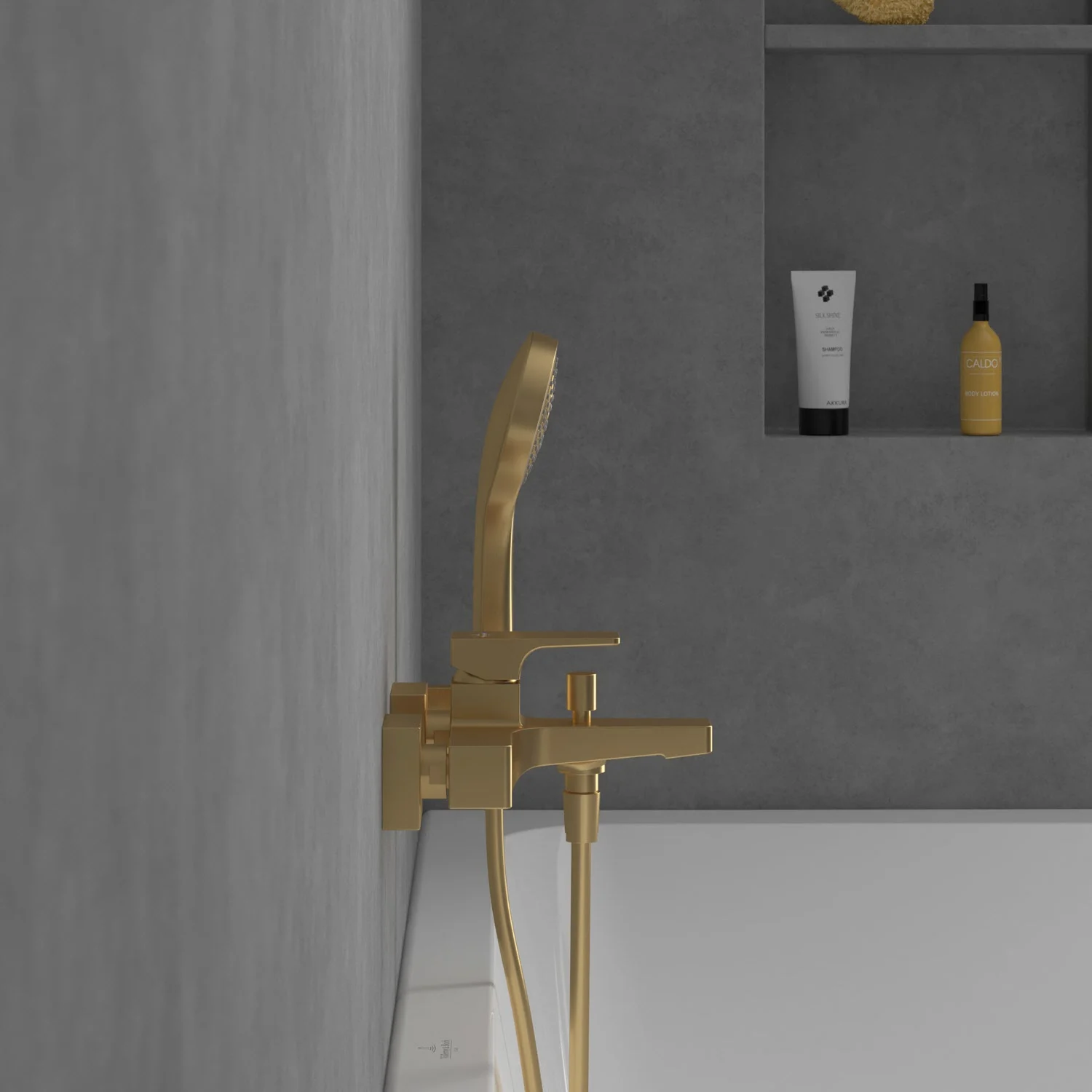 Villeroy & Boch Architectura Square Einhebel-Badewannenarmatur Bild 4