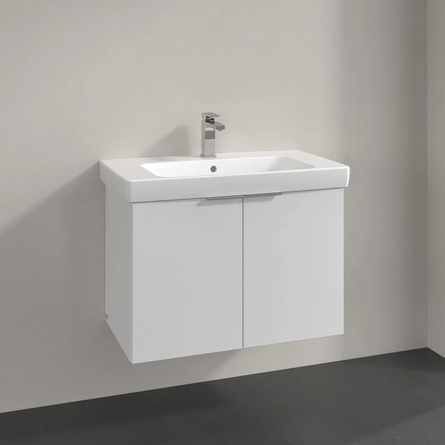 Szafka pod umywalkę w bieli, widok z przodu, Villeroy & Boch