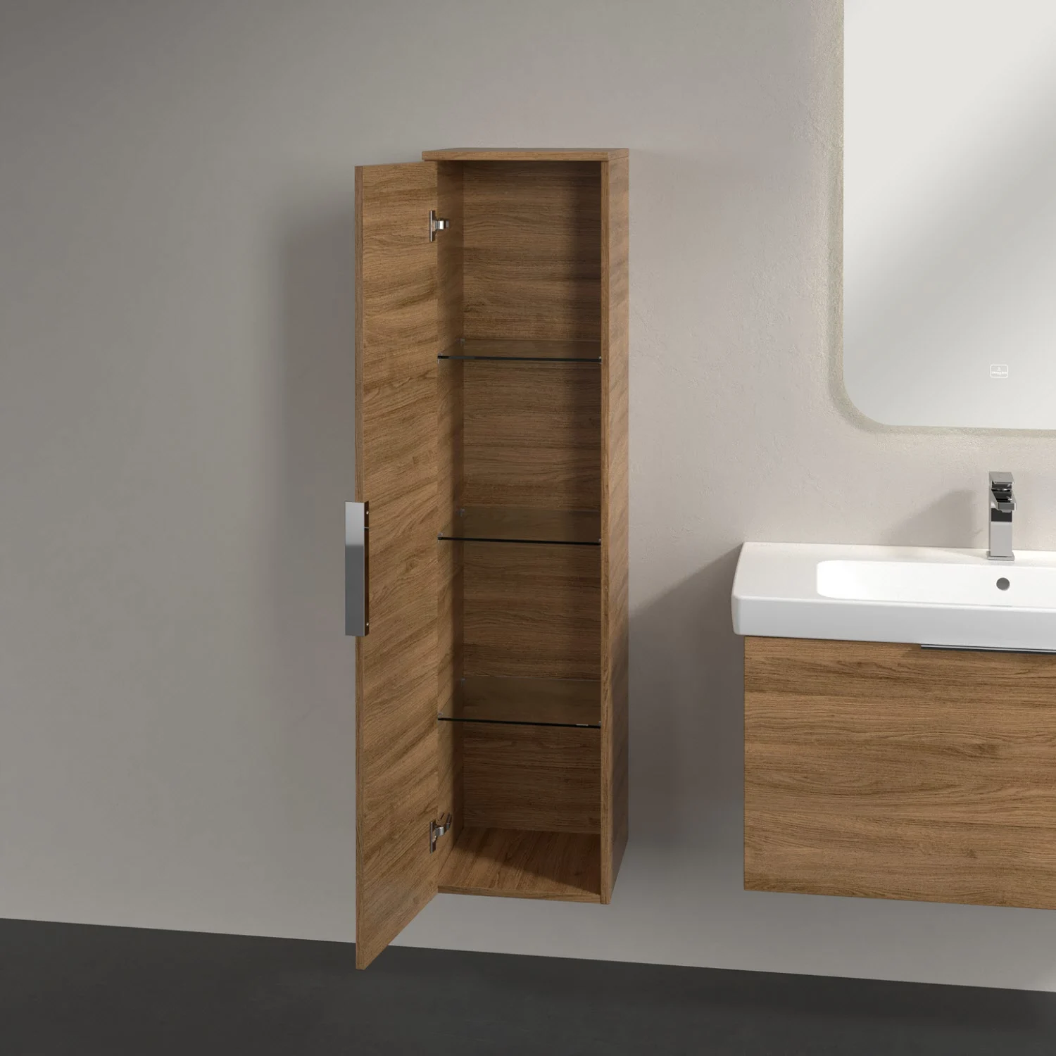 Villeroy & Boch Architectura Hochschrank 35 x 140 cm, 1 Tür Anschlag links Bild 3