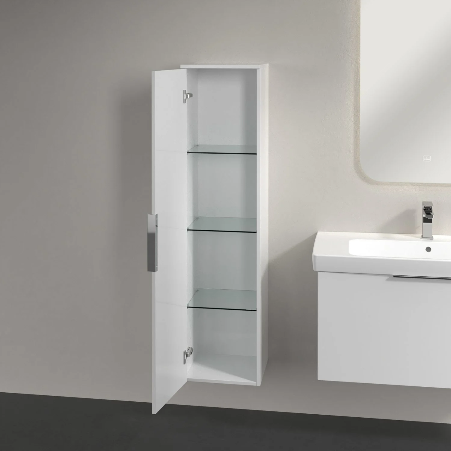 Villeroy & Boch Architectura Hochschrank 35 x 140 cm, 1 Tür Anschlag links Bild 3