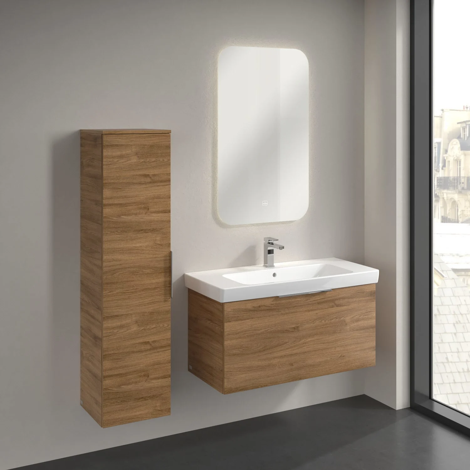Villeroy & Boch Architectura Hochschrank 35 x 140 cm, 1 Tür Anschlag links Bild 5