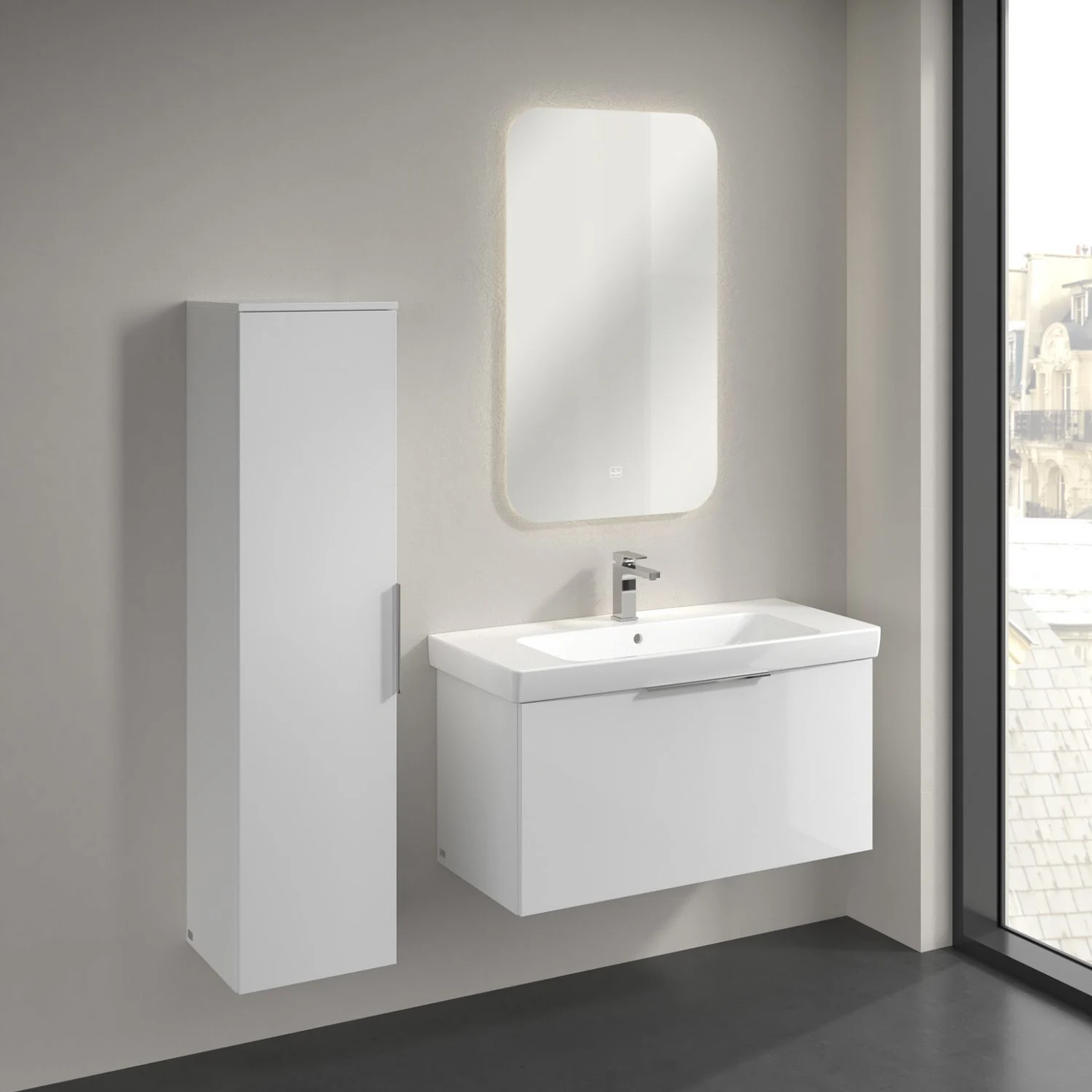 Villeroy & Boch Architectura Hochschrank 35 x 140 cm, 1 Tür Anschlag links Bild 5