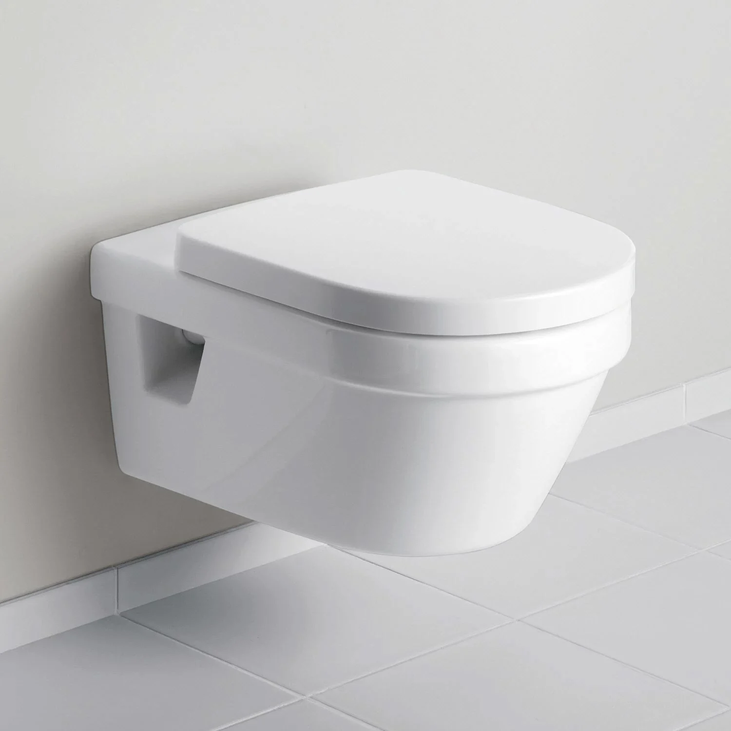 Villeroy & Boch Architectura WC-Set Direct Flush, mit Vorwandelement und Betätigungsplatte Bild 8