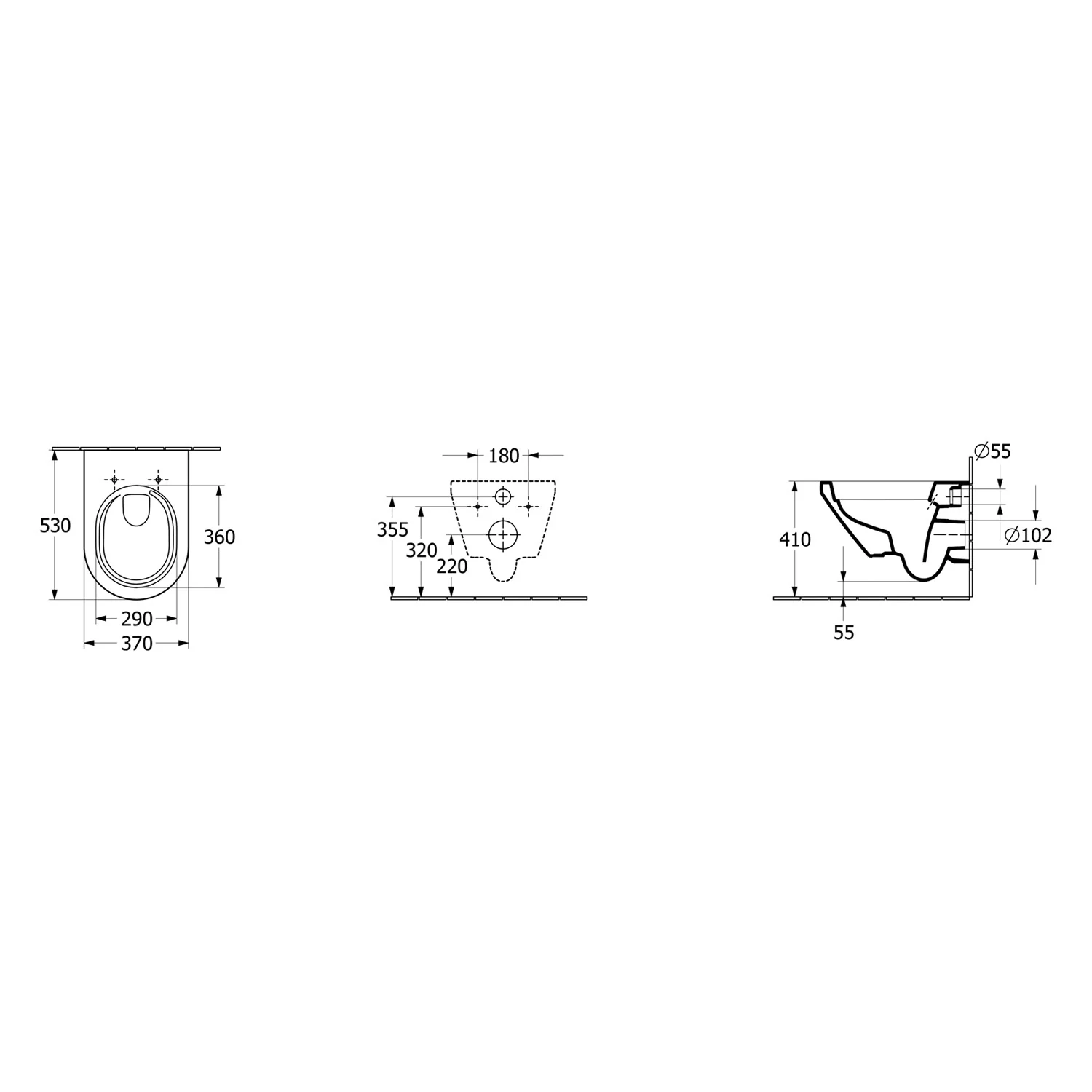Villeroy & Boch Architectura Combi-Pack, wandhängend, mit TwistFlush Bild 5