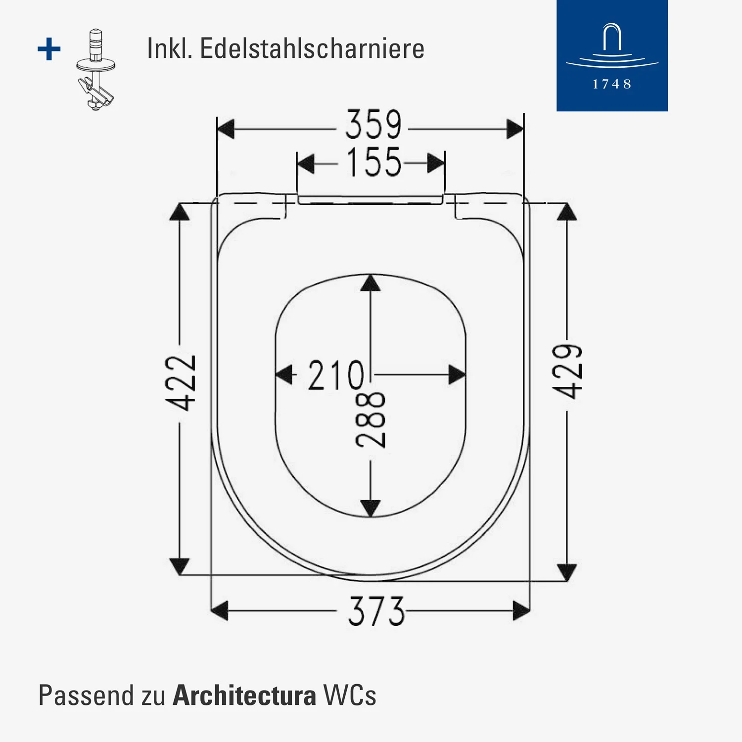 Villeroy & Boch Architectura WC-Sitz mit Quick-Release und Softclose Bild 6