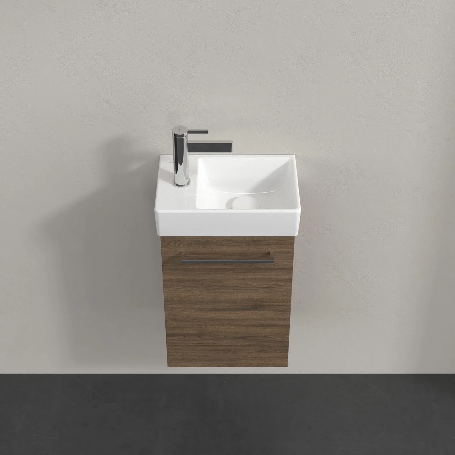 Umywalka Villeroy & Boch Avento z szafką podumywalkową 36 cm, 1 drzwiczka, zawias po prawej stronie Zdjęcie 4