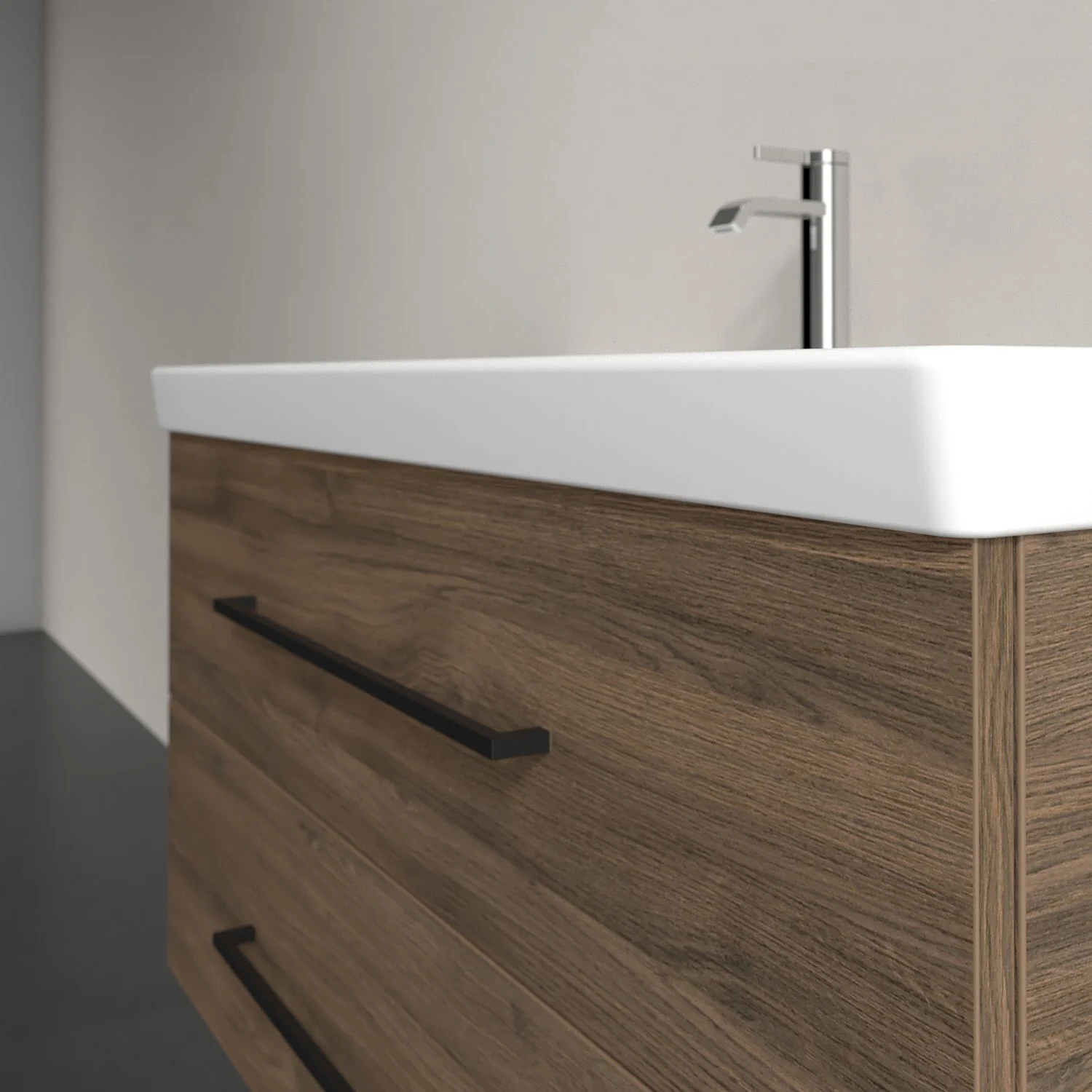 Umywalka Villeroy & Boch Avento z szafką podumywalkową 100 cm, 2 szuflady Zdjęcie 3