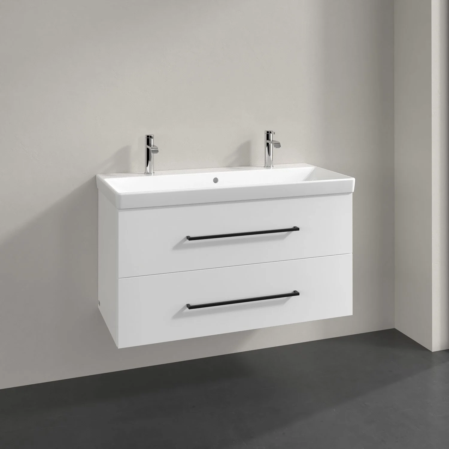 Umywalka Villeroy & Boch Avento z szafką podumywalkową 100 cm, 2 szuflady