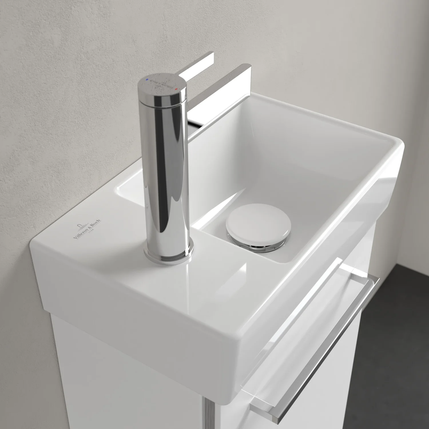 Villeroy & Boch Avento Handwaschbecken 36 x 22 cm, Becken rechts, ohne Überlauf Bild 3