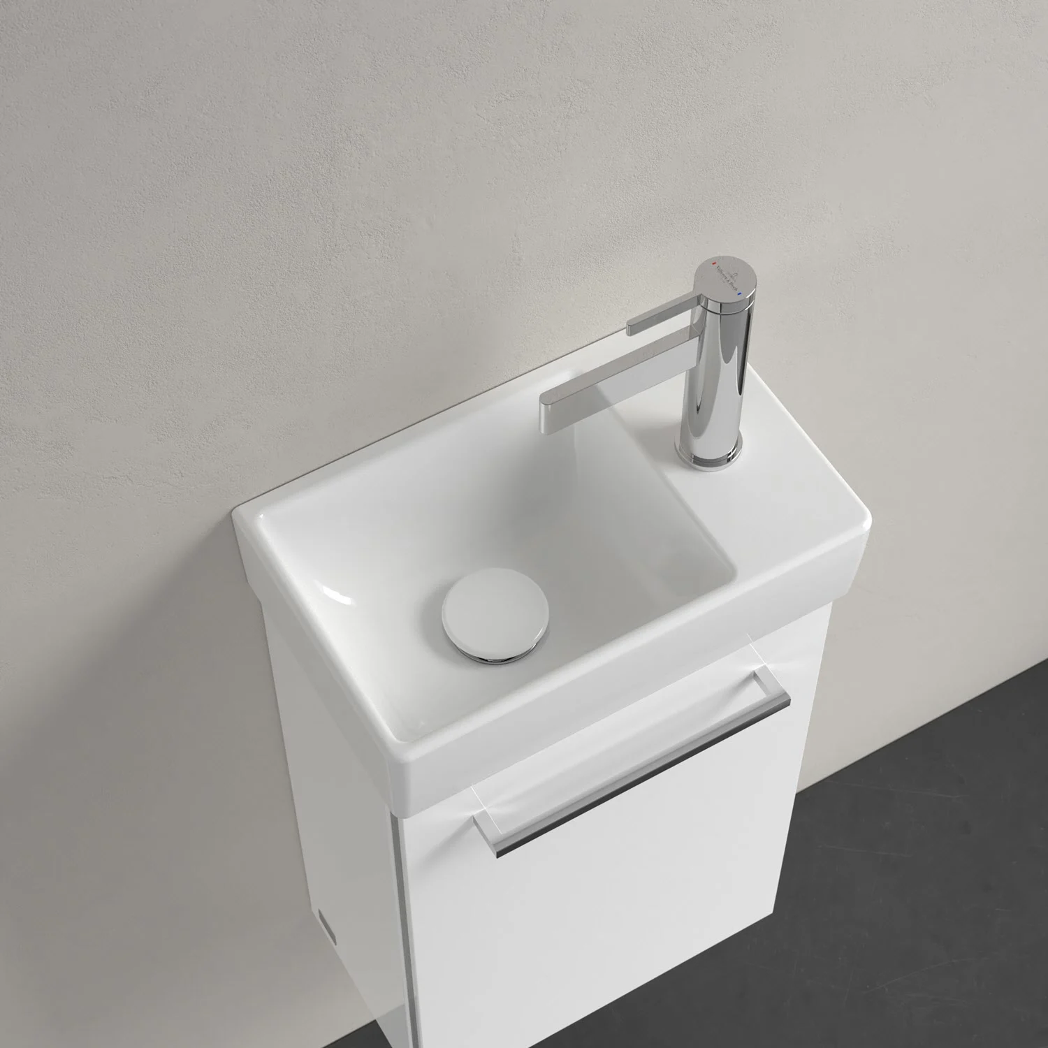 Umywalka z baterią z widokiem z góry, Villeroy & Boch