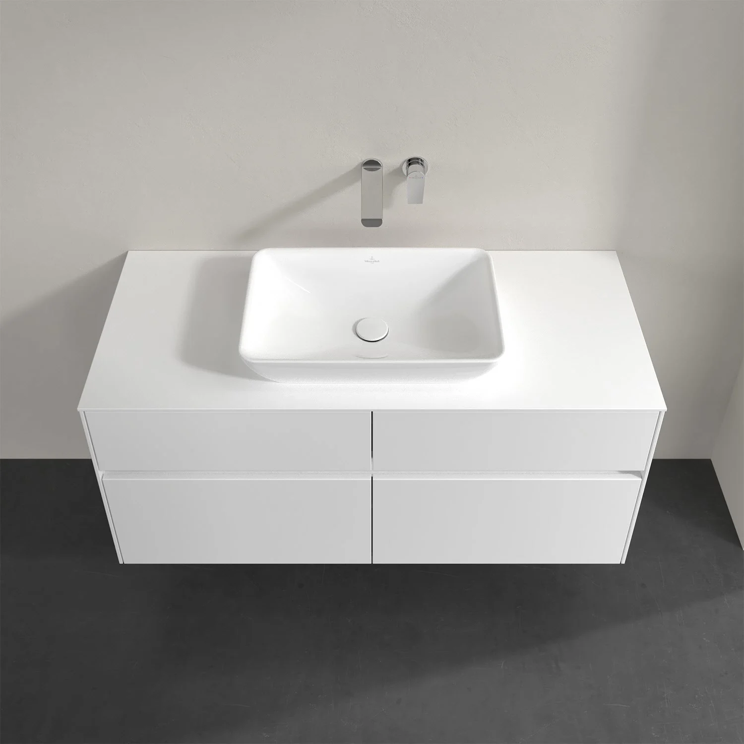 Villeroy & Boch Collaro Waschtischunterschrank 120 x 50 cm, mit 4 Auszügen und LED-Beleuchtung für Venticello Waschtisch Bild 4