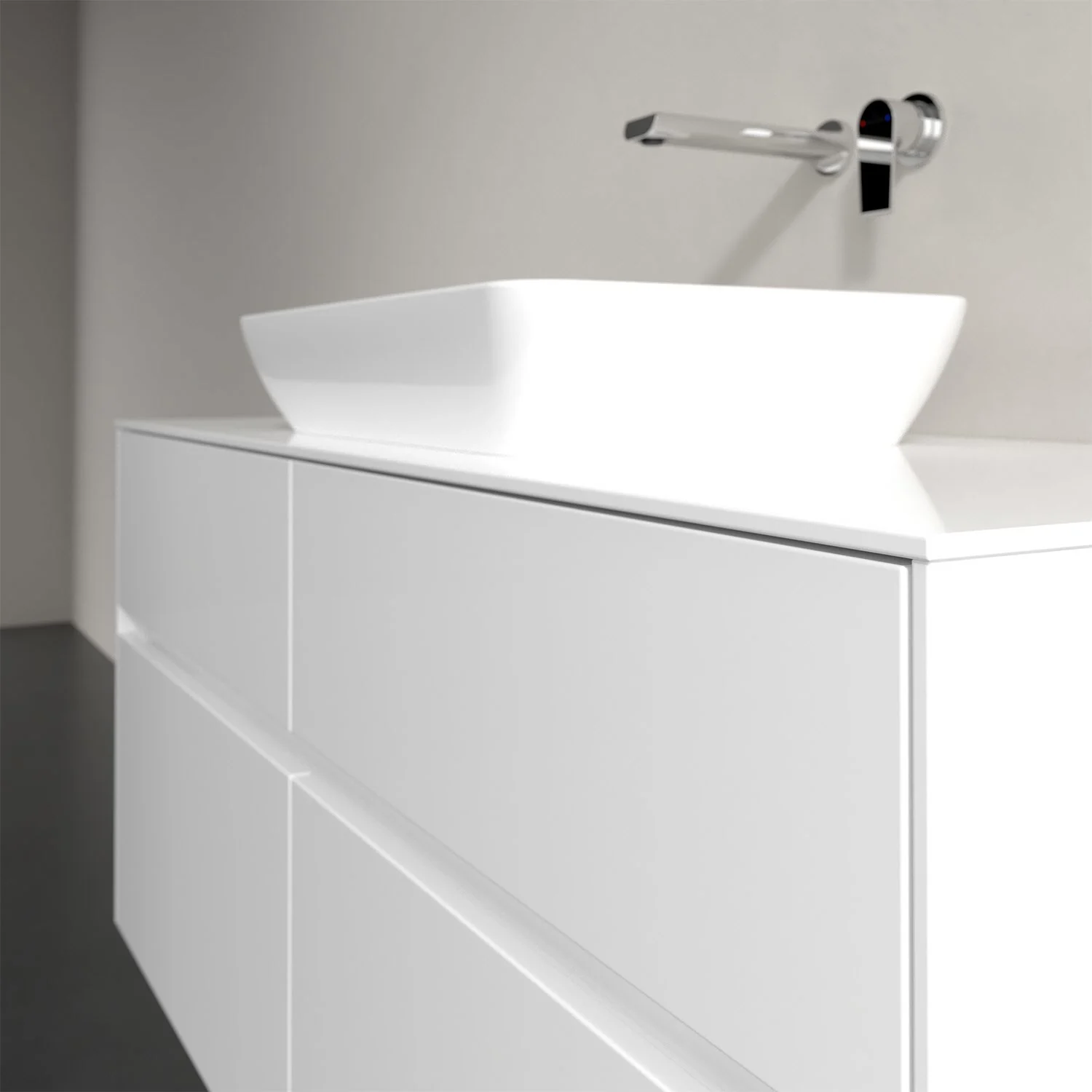 Villeroy & Boch Collaro Waschtischunterschrank 120 x 50 cm, mit 4 Auszügen und LED-Beleuchtung für Venticello Waschtisch Bild 6