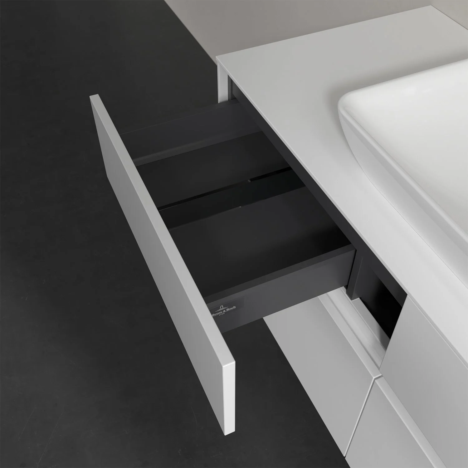 Villeroy & Boch Collaro Waschtischunterschrank 120 x 50 cm, mit 4 Auszügen und LED-Beleuchtung für Venticello Waschtisch Bild 8