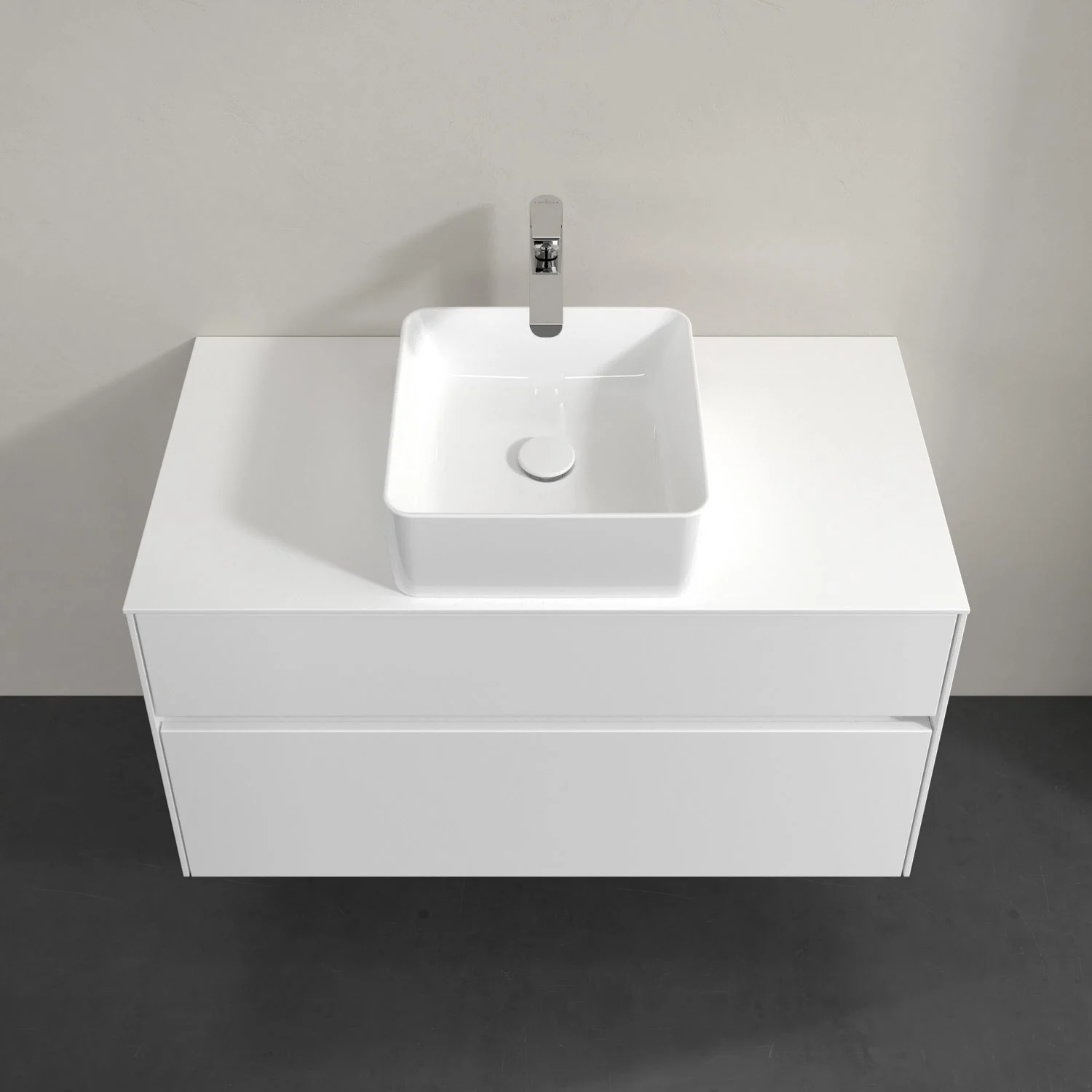 Villeroy & Boch Collaro Waschtischunterschrank 100 x 54,8 cm mit 2 Auszügen, für WT mittig Bild 4