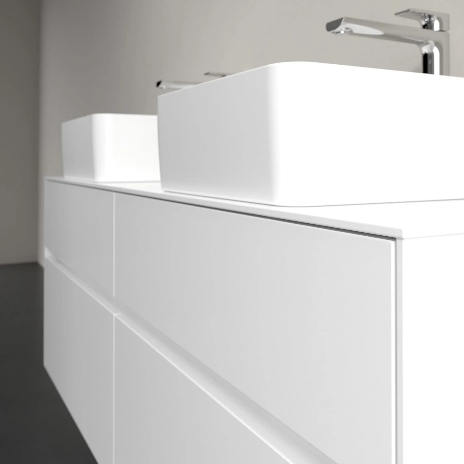 Villeroy & Boch Collaro Waschtischunterschrank 140 x 54,8 cm mit 4 Auszügen, für  WT beidseitig Bild 6
