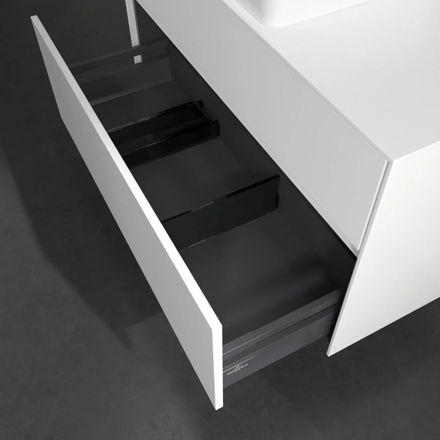 Villeroy & Boch Collaro Waschtischunterschrank 100 x 54,8 cm mit 2 Auszügen, für WT mittig Bild 7