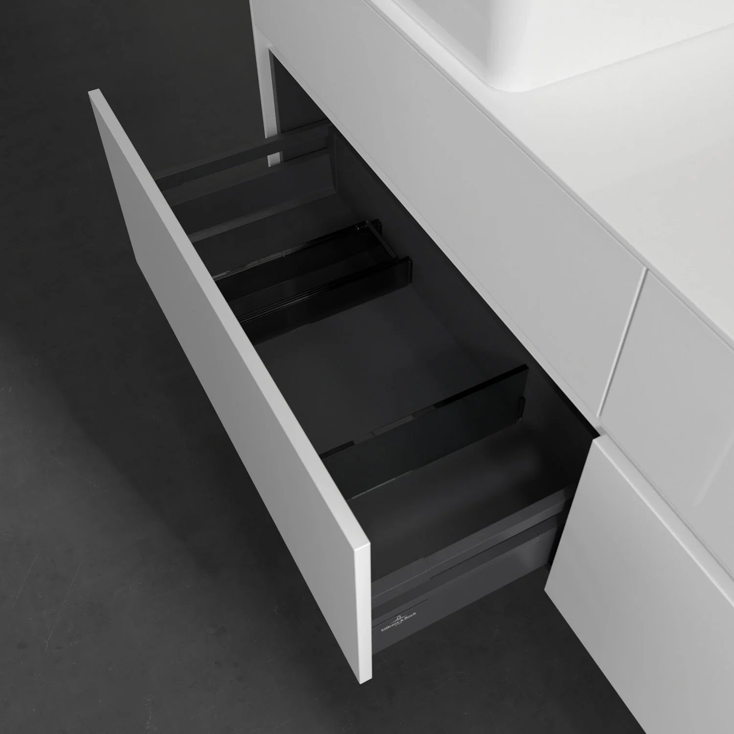Villeroy & Boch Collaro Waschtischunterschrank 160 x 54,8 cm mit 4 Auszügen, für WT beidseitig Bild 7