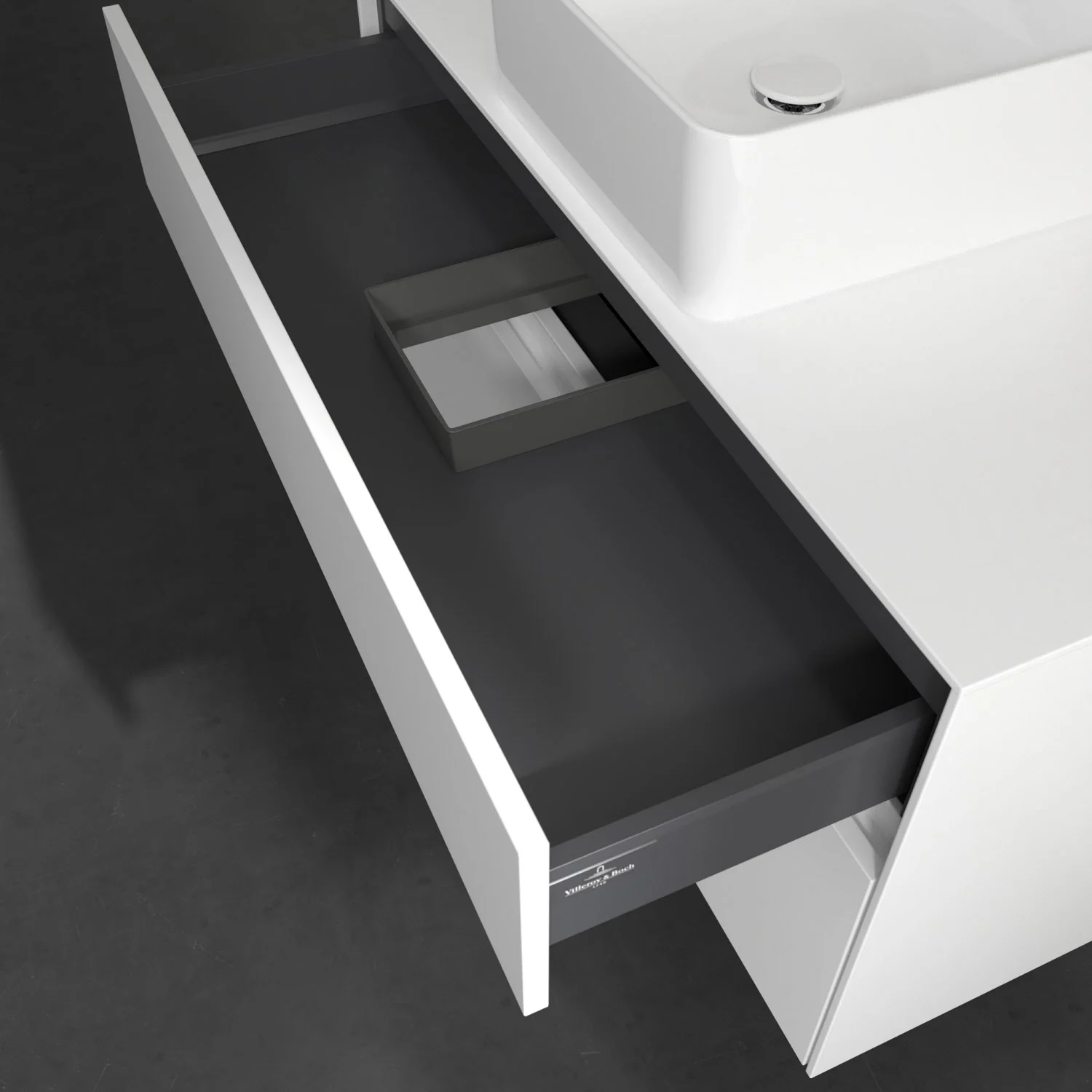 Villeroy & Boch Collaro Waschtischunterschrank 100 x 54,8 cm mit 2 Auszügen, für WT mittig Bild 8