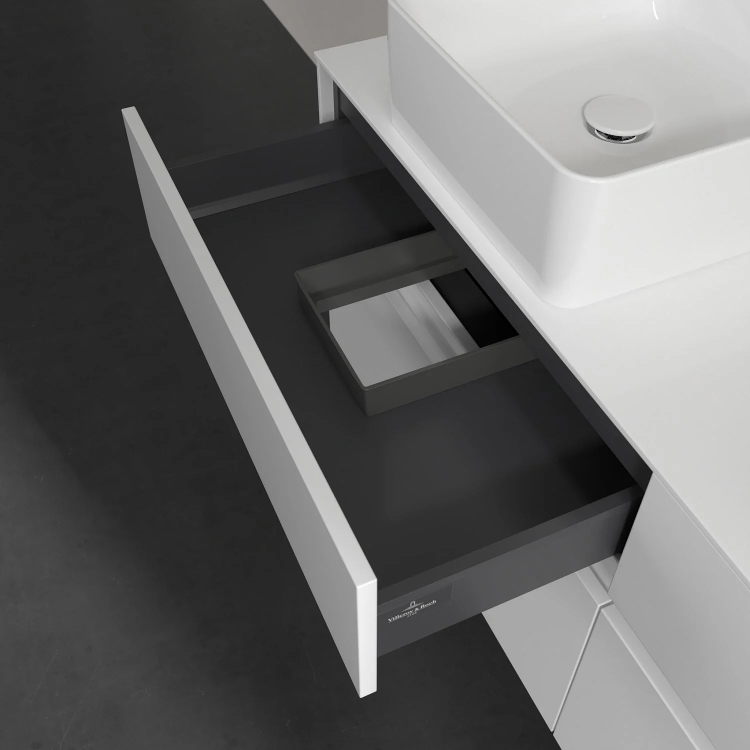 Villeroy & Boch Collaro Waschtischunterschrank 140 x 54,8 cm mit 4 Auszügen, für  WT beidseitig Bild 8
