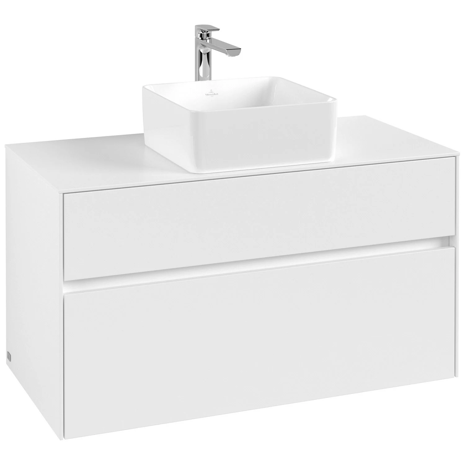 Villeroy & Boch Collaro Waschtischunterschrank 100 x 54,8 cm mit 2 Auszügen, für WT mittig Bild 2