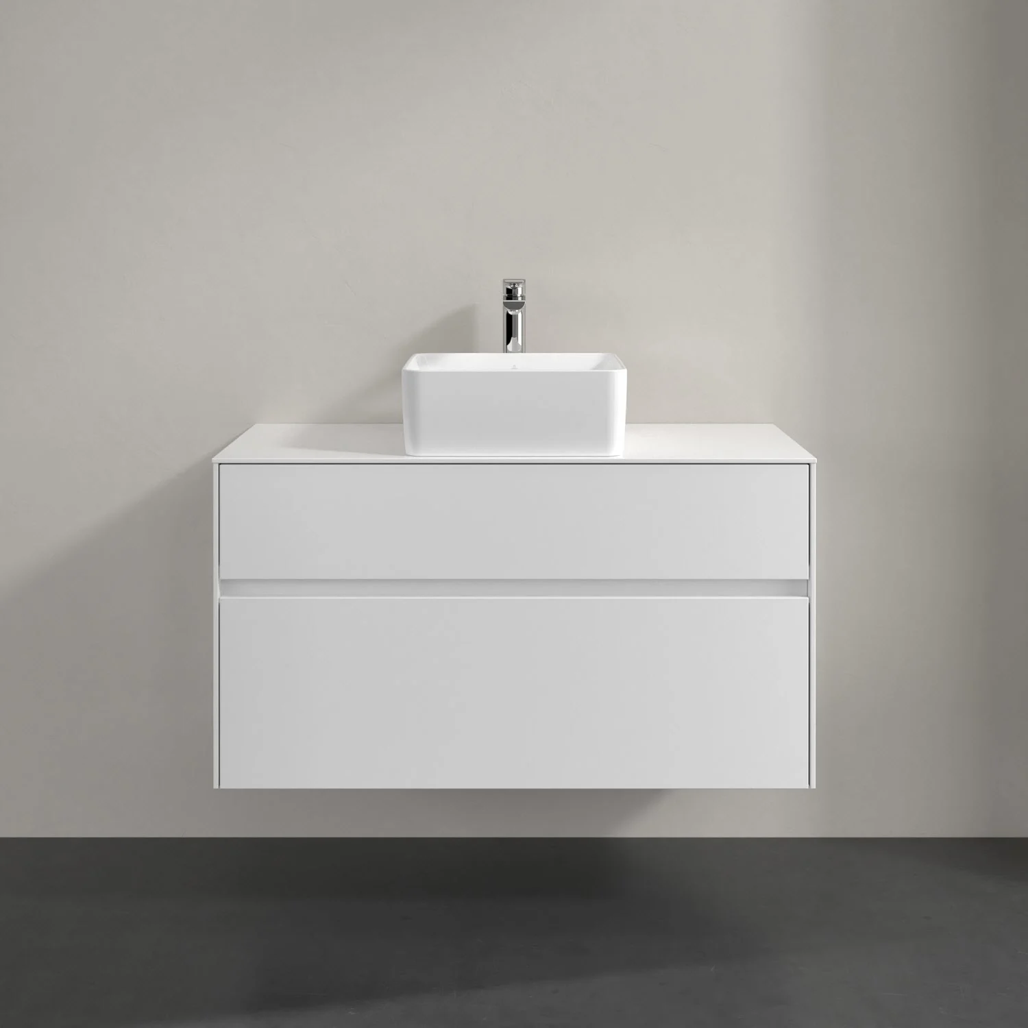 Villeroy & Boch Collaro Waschtischunterschrank 100 x 54,8 cm mit 2 Auszügen, für WT mittig Bild 3