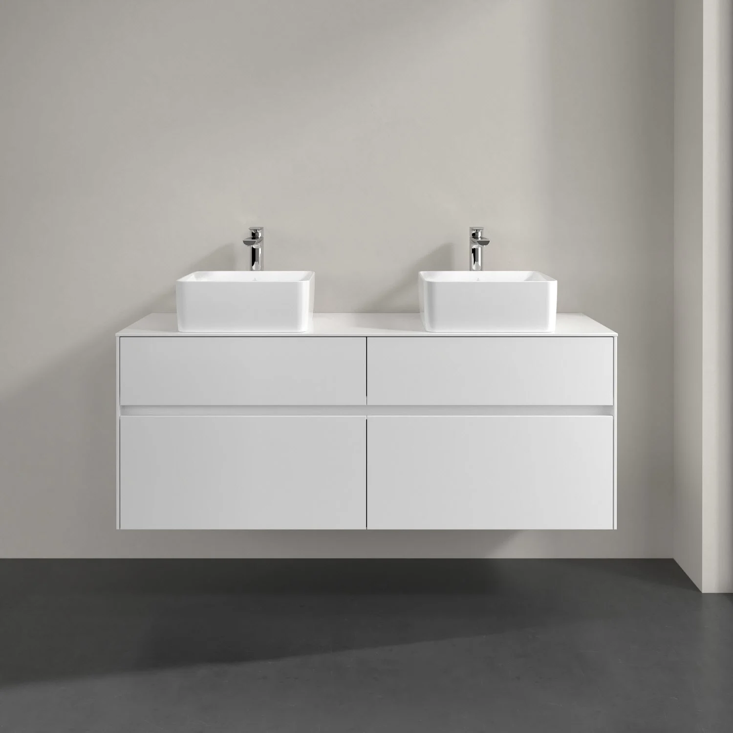 Villeroy & Boch Collaro Waschtischunterschrank 140 x 54,8 cm mit 4 Auszügen, für  WT beidseitig Bild 3