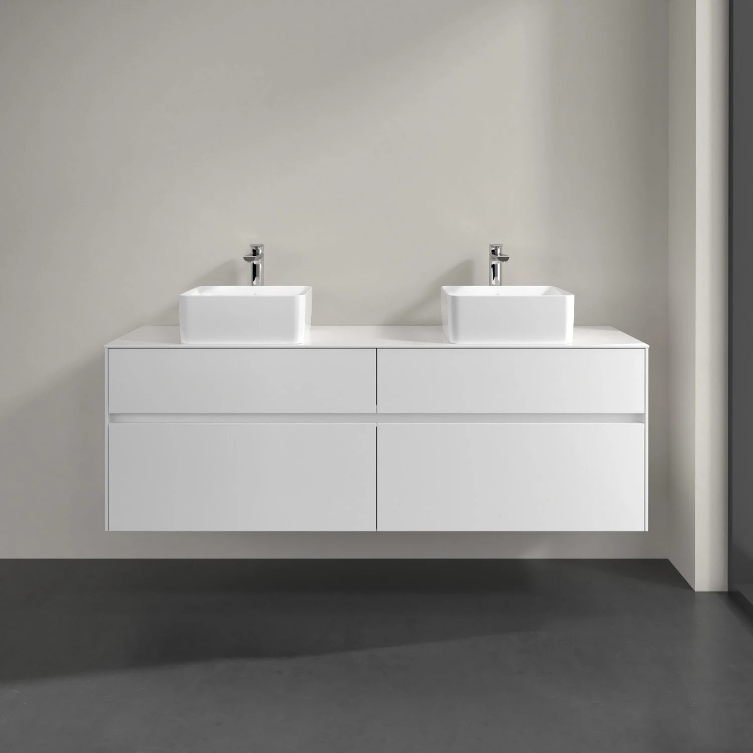 Villeroy & Boch Collaro Waschtischunterschrank 160 x 54,8 cm mit 4 Auszügen, für WT beidseitig Bild 3