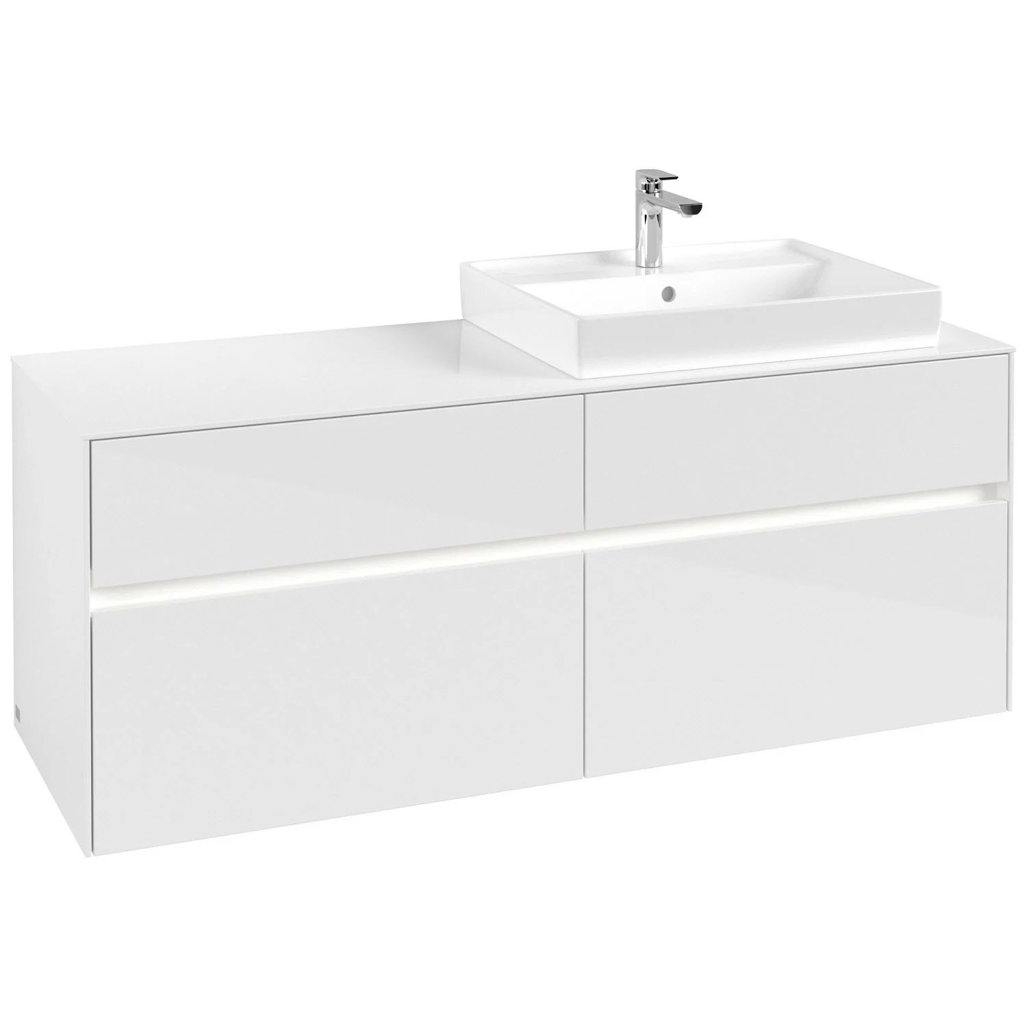 Biała umywalka widok z przodu, Villeroy & Boch