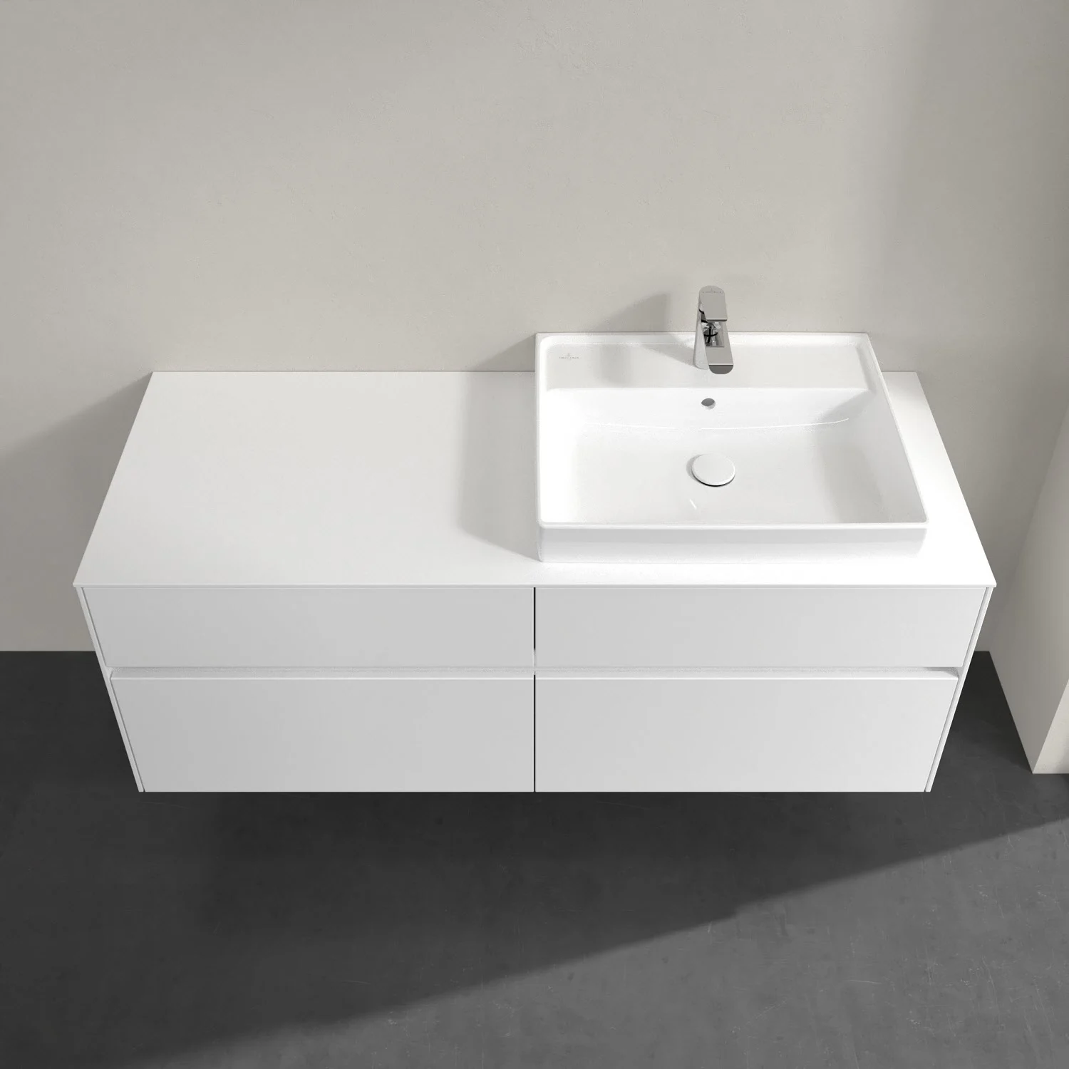 Biała umywalka z góry, Villeroy & Boch