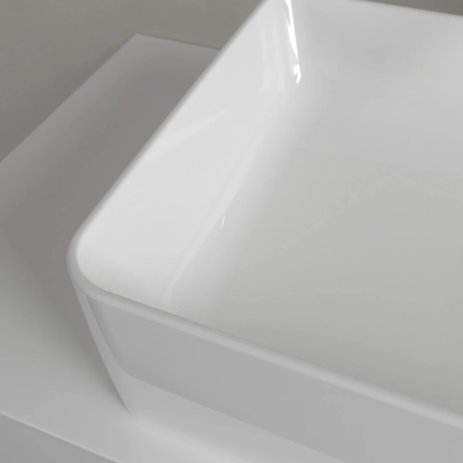 Villeroy & Boch Collaro Aufsatzwaschtisch 56 cm eckig ohne Überlauf, ohne Hahnloch Bild 3
