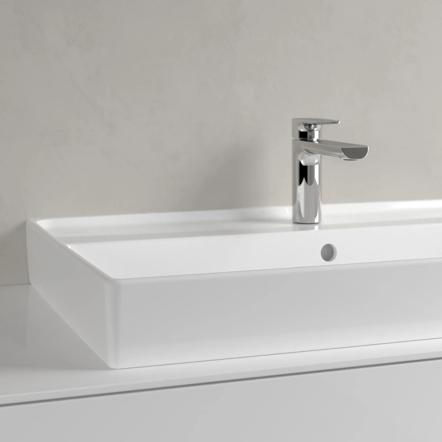 Villeroy & Boch Collaro Schrankwaschtisch 80 cm geschliffen, mit Überlauf, 1 Hahnloch Bild 3