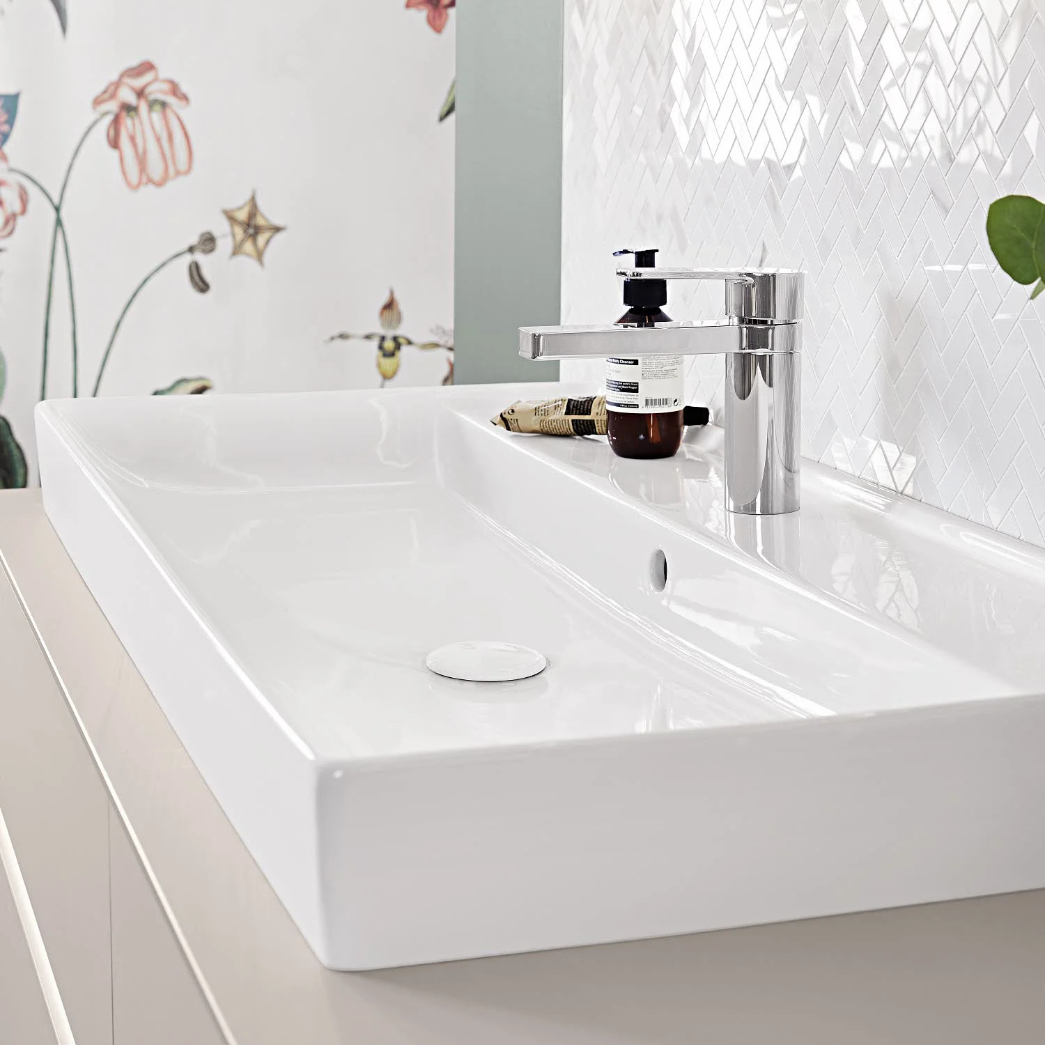 Villeroy & Boch Collaro Schrankwaschtisch 80 cm geschliffen, mit Überlauf, 1 Hahnloch Bild 8